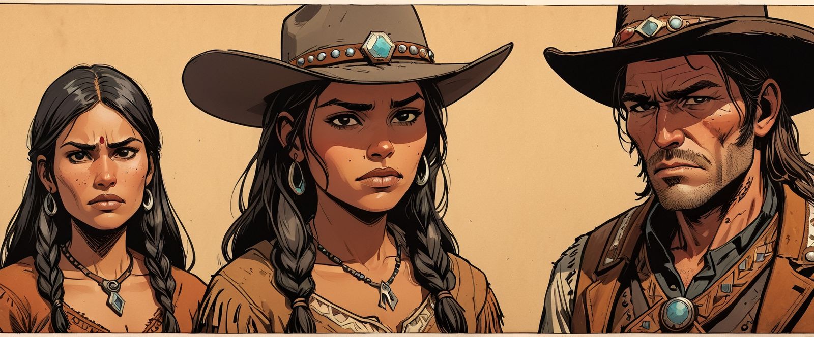 36924-2580152344-a page from comics, two people, red dead redemption meeting with indians Cheyenne, dark cowboy face, old cowboy, unshaved, beaut.jpg